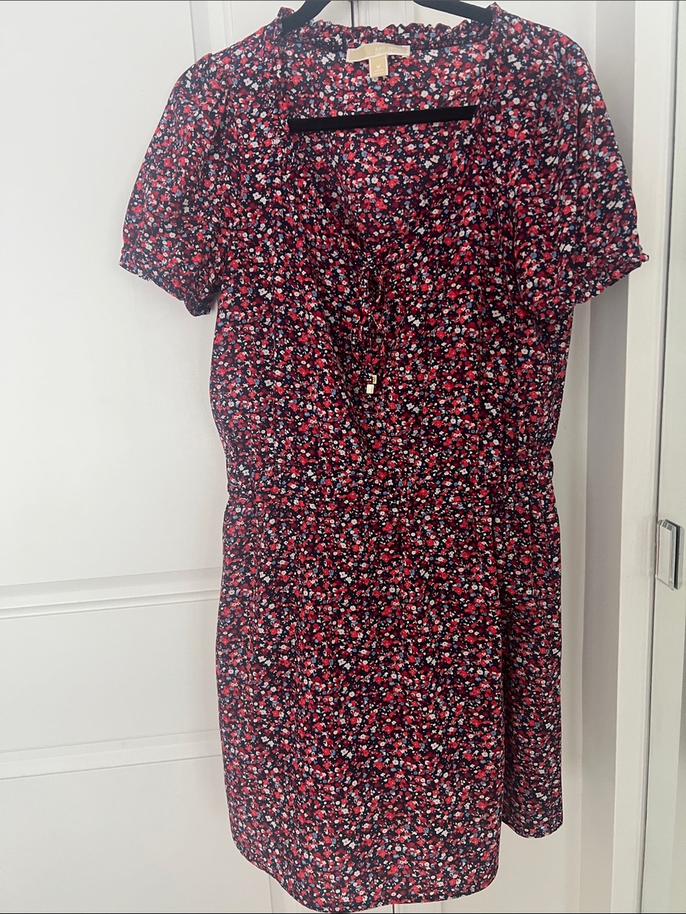 Michael Kors Red Floral Mini Dress